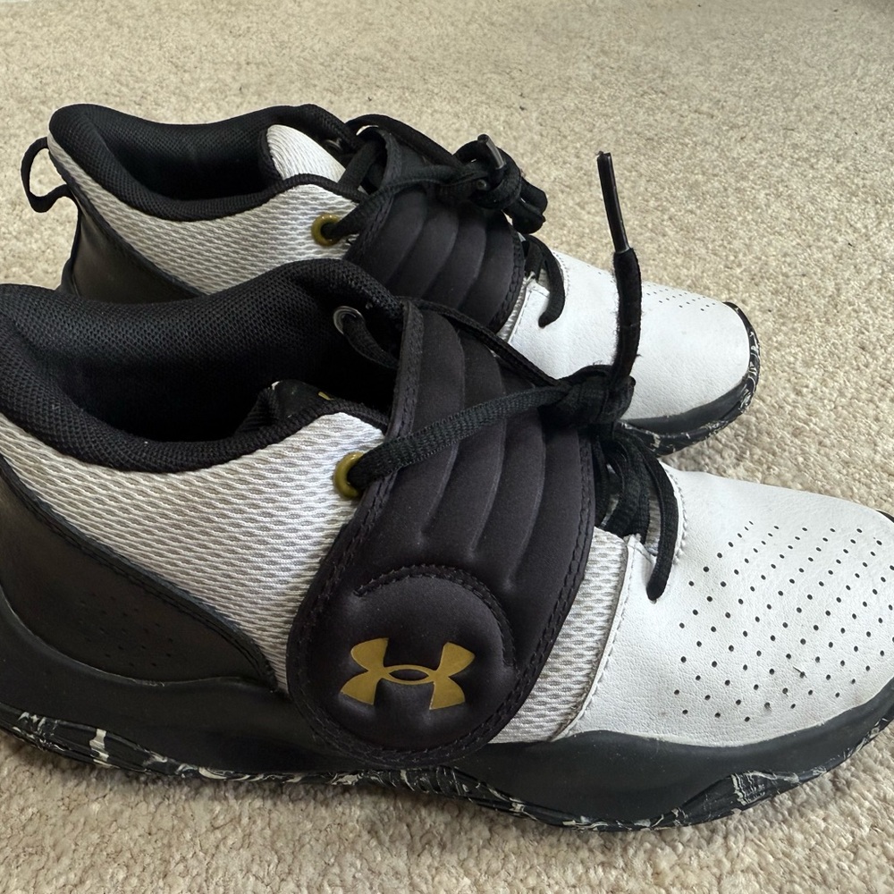 Under Armour Black and White Athletic Shoes